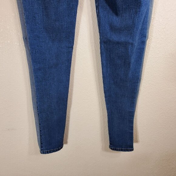 L&B Womens Boyfriend Jeans Size 4 Lucky & Blessed Two-Tone Patchwork Denim - Picture 12 of 12